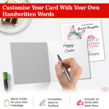 Easter greeting card for granddaughter with personalised name option