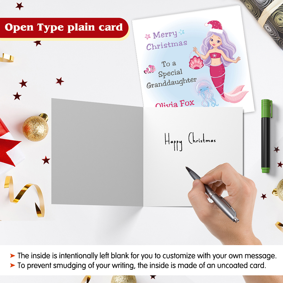 Christmas greeting cards with envelopes