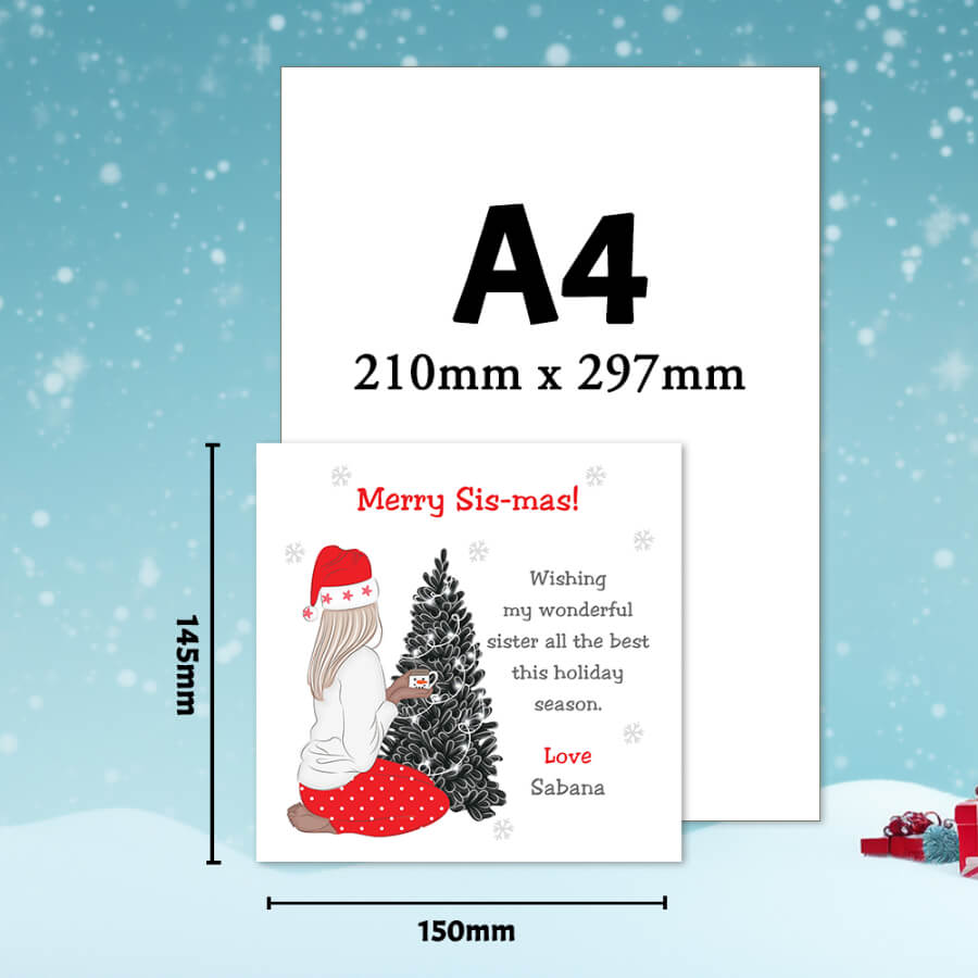 sister christmas card uk