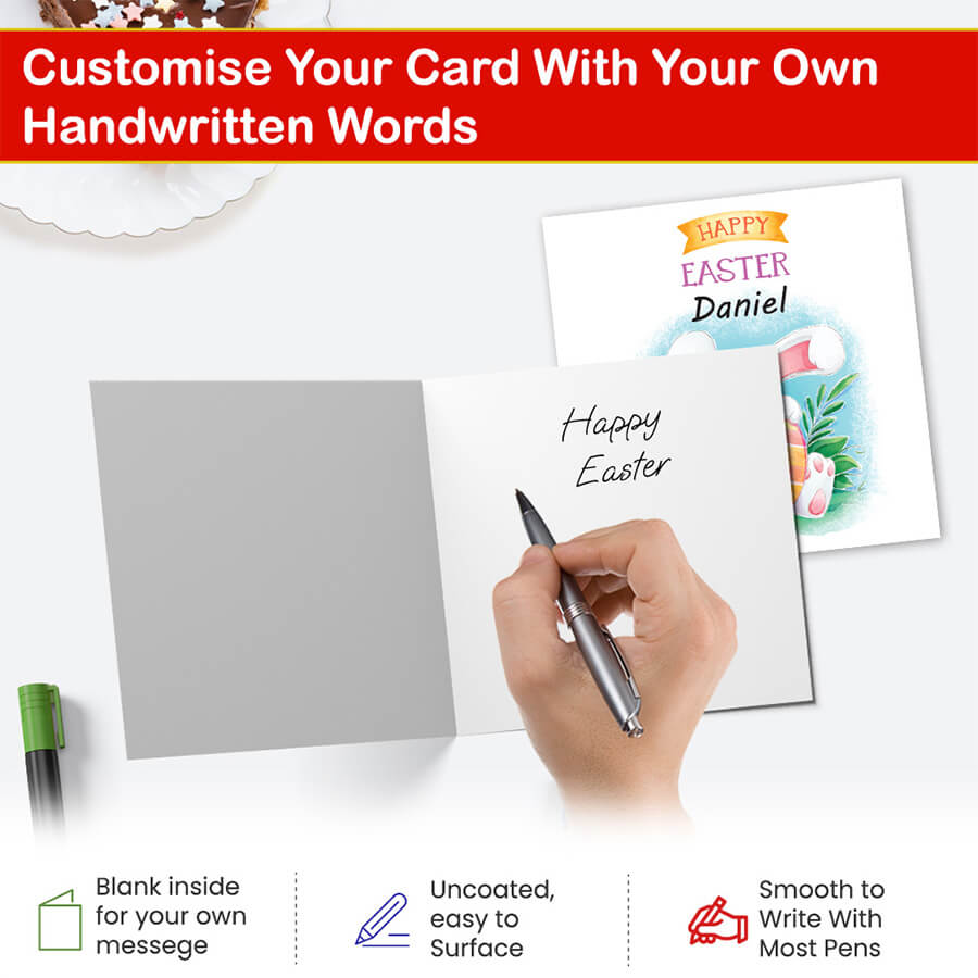Easter card with custom text