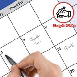 A1 size 12 month wall planner for 2026 