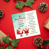 husband first christmas card