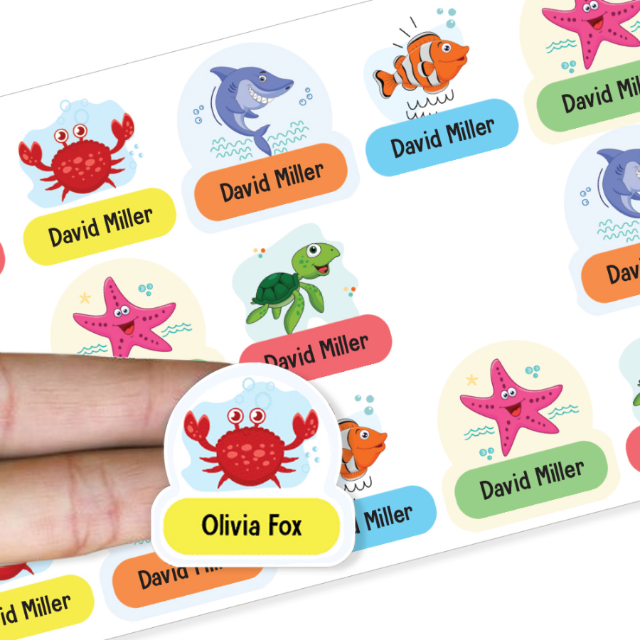 No-Iron Name Labels for Clothes, Lunch Boxes & Shoes