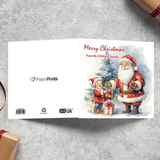 Premium Santa Xmas Card