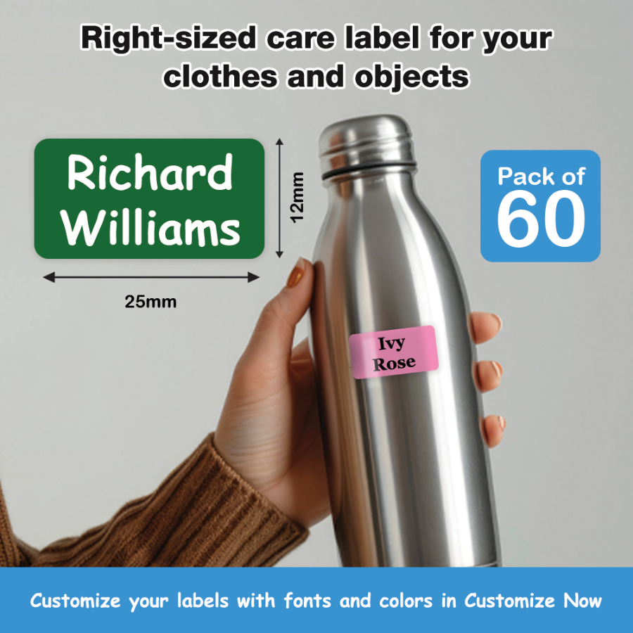 Stick On Clothing Label