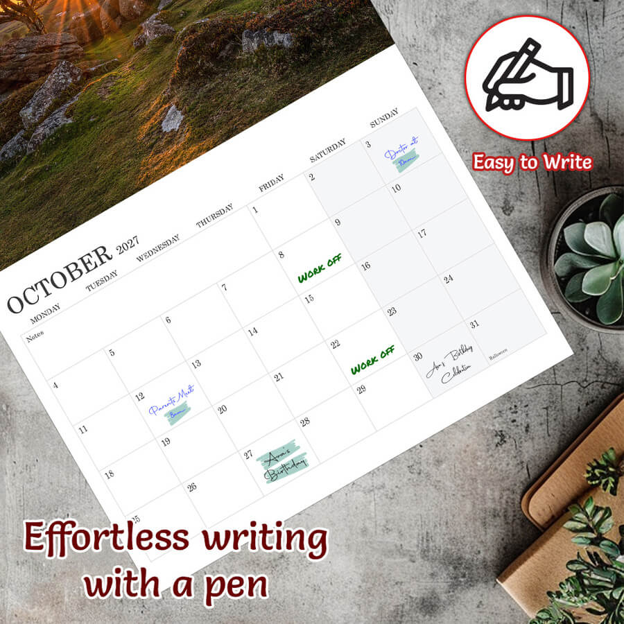 2027 holidays calendar UK edition