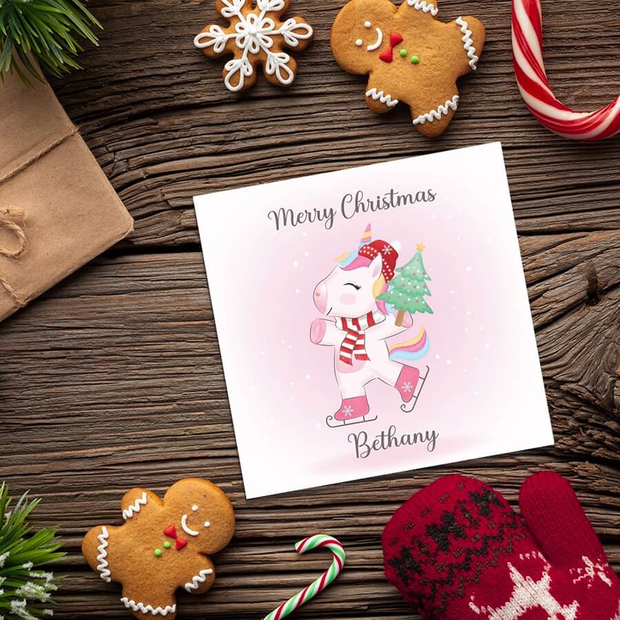personalized xmas card