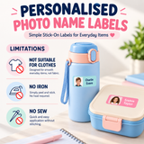 Photo Name Labels – Mixed Designs