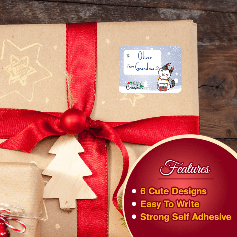 Christmas sticker labels
