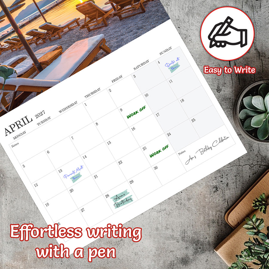 Allow to write on calendar