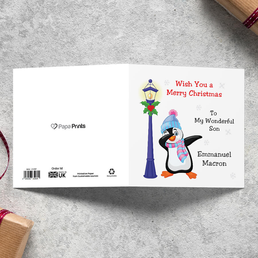 personalised xmas card
