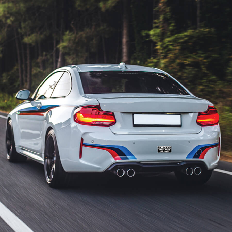 black box sign sticker