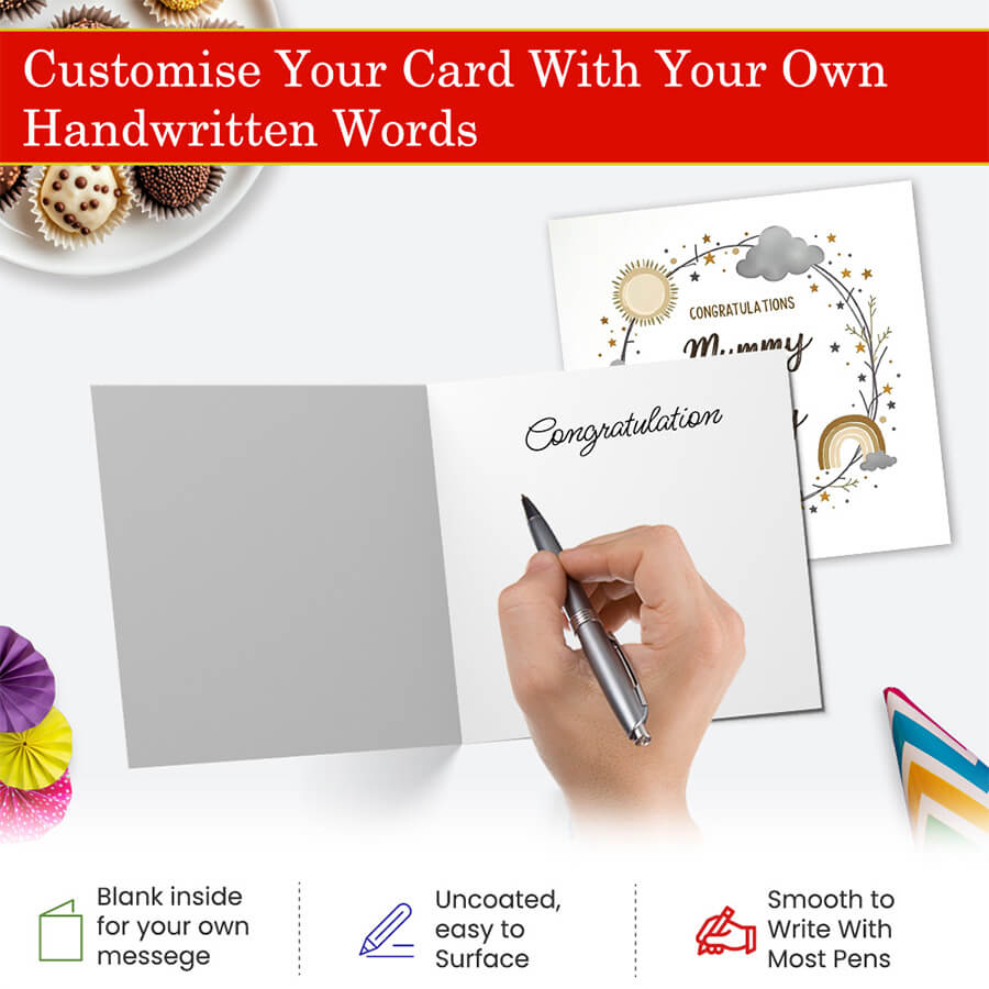 Cute congratulations card for expecting parents