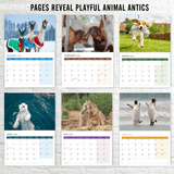 Pre-punched A3 wall calendar 2026 UK easy hanging design