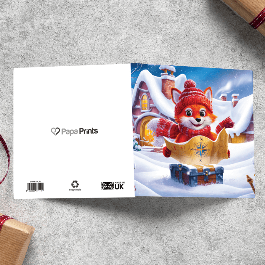 Holiday Cards – Fox & Koala Christmas Artwork