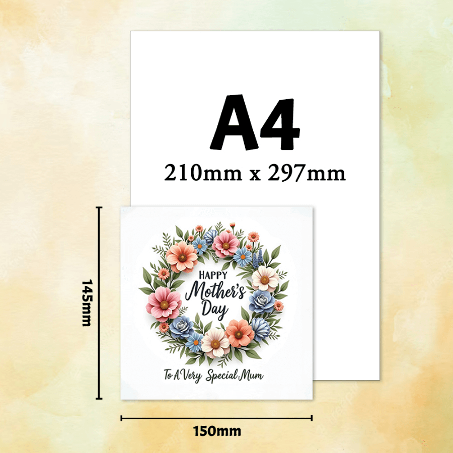 floral Mother’s Day greeting card