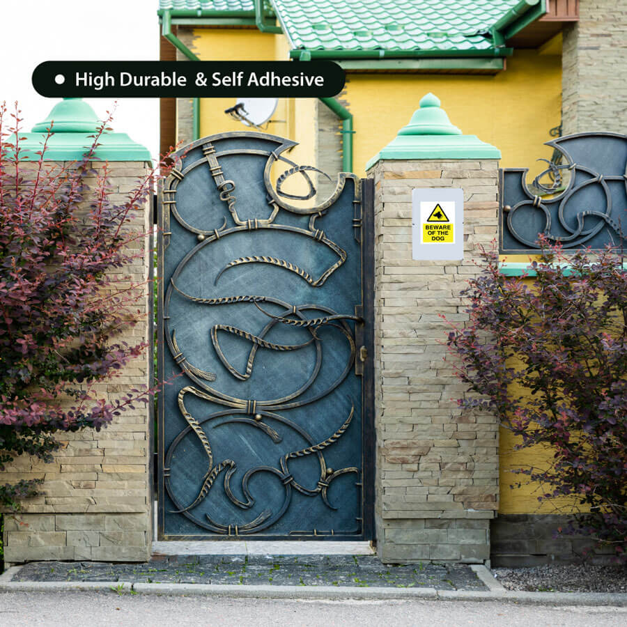 Beware of the Dog Sign Sticker