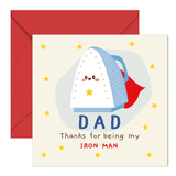 Funny Iron Man Father’s Day card