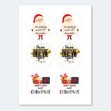 Festive Free Gift Labels for Christmas - 48 Stickers