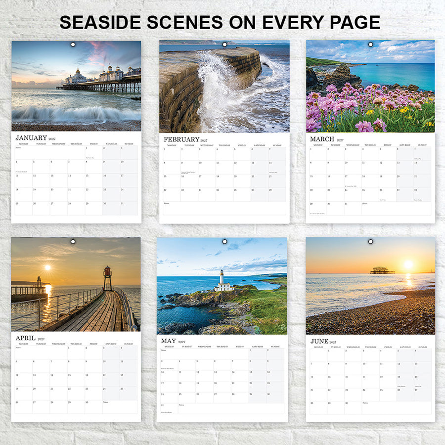 SEASIDE SCENES ON EVERY PAGE