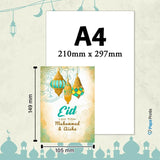 Modern Eid Mubarak card
