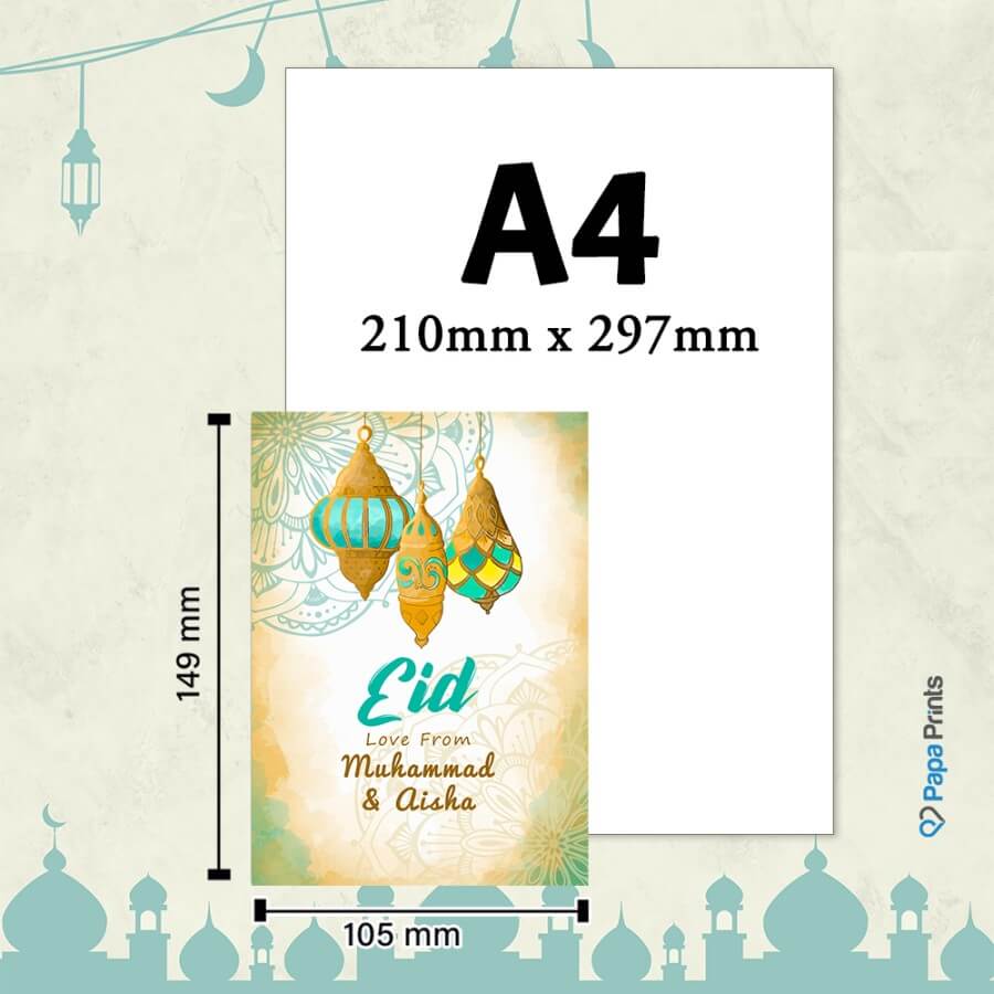 Modern Eid Mubarak card