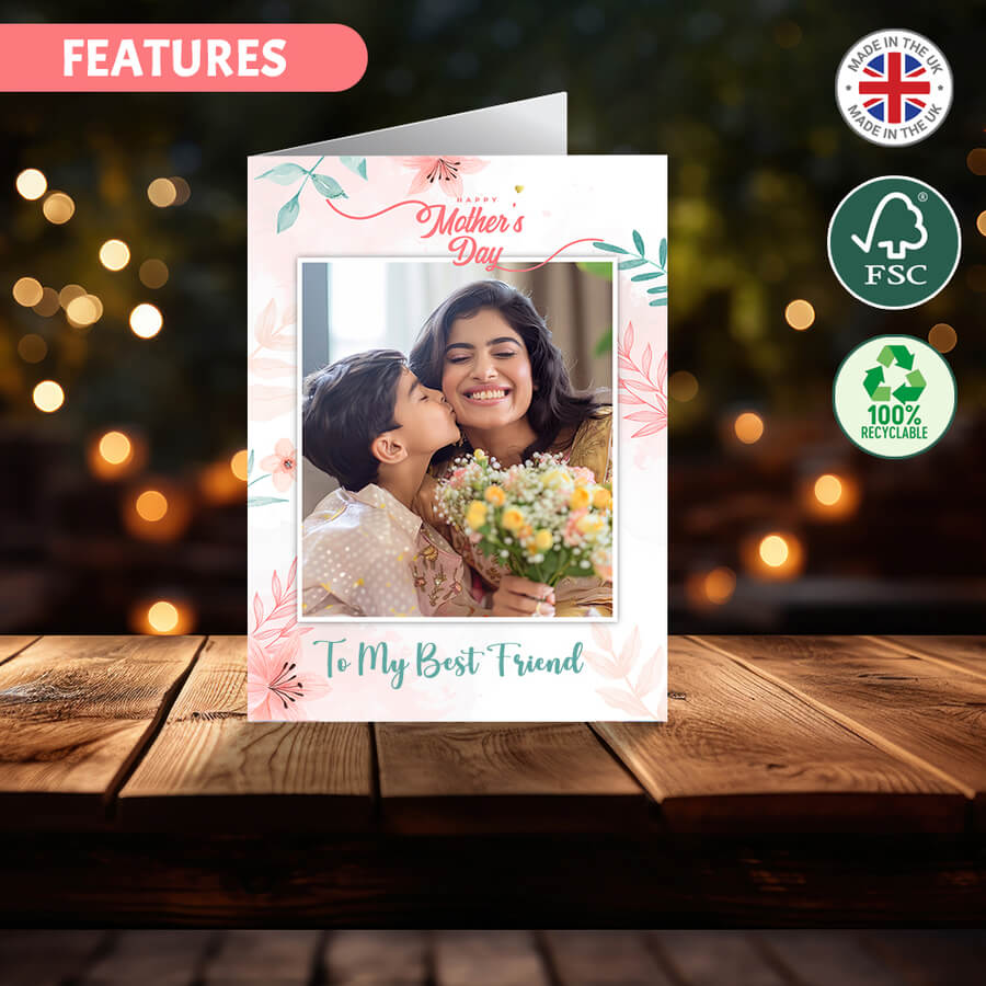 cute personalised mothers day card for mum photo design