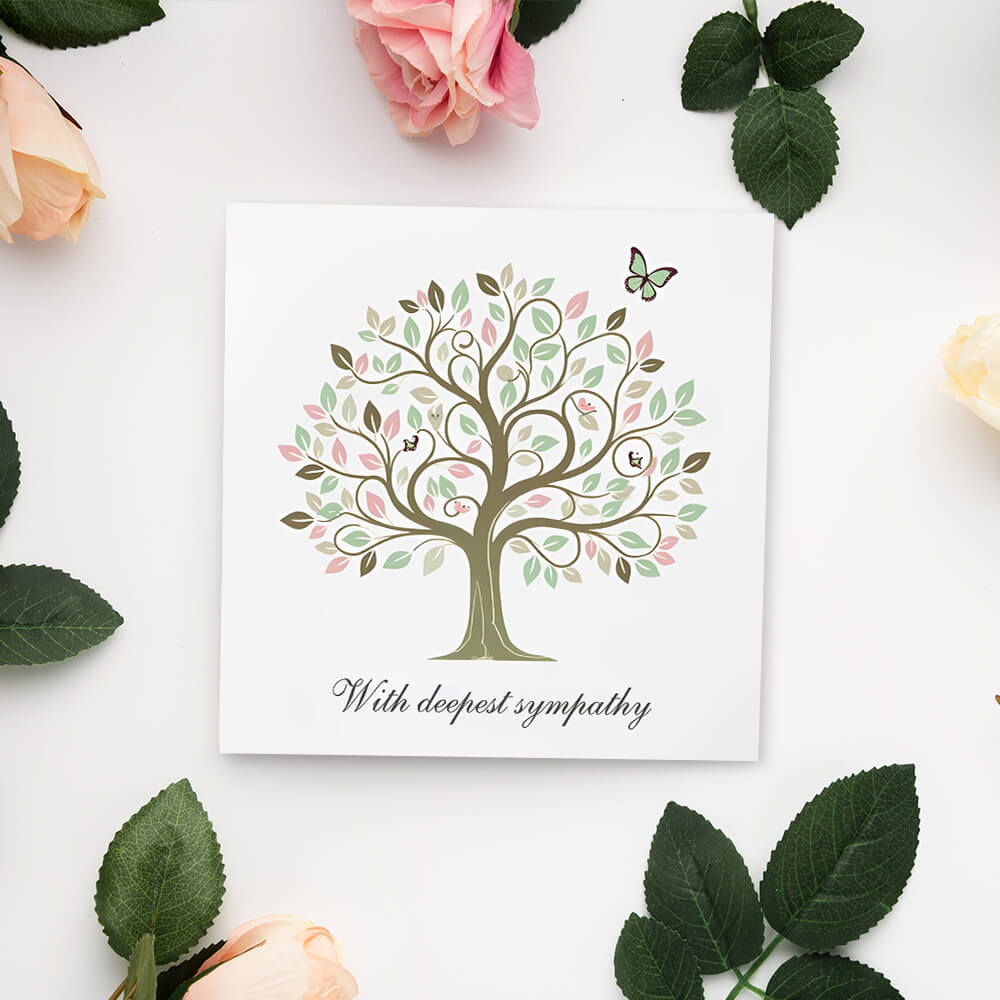 funeral sympathy note card