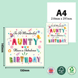 Colorful Text Birthday Greeting Card