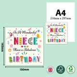 Colorful Text Birthday Greeting Card