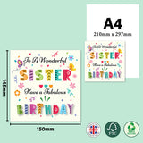 Colorful Text Birthday Greeting Card