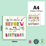 Colorful Text Birthday Greeting Card