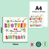 Colorful Text Birthday Greeting Card