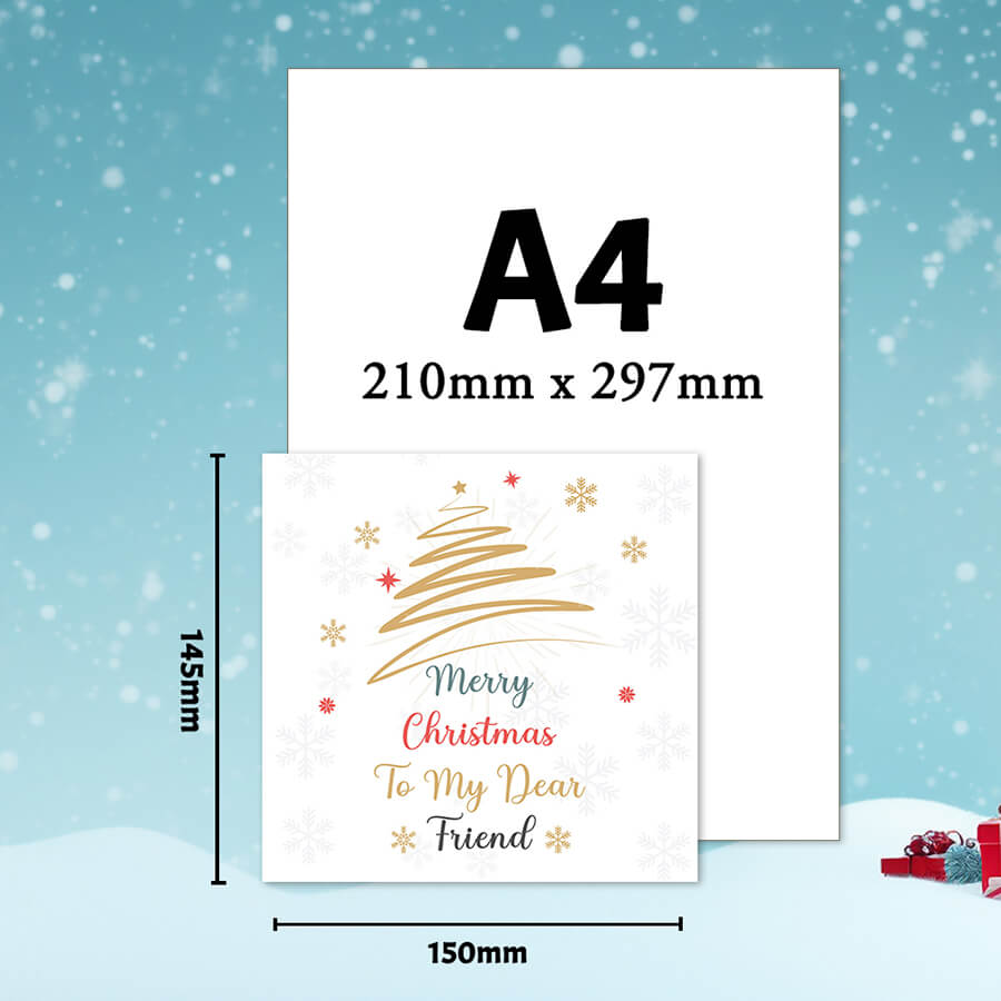 christmas card to friend