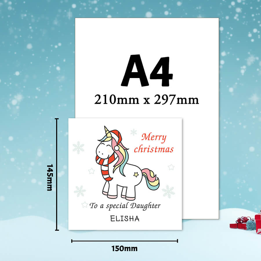 xmas card daughter