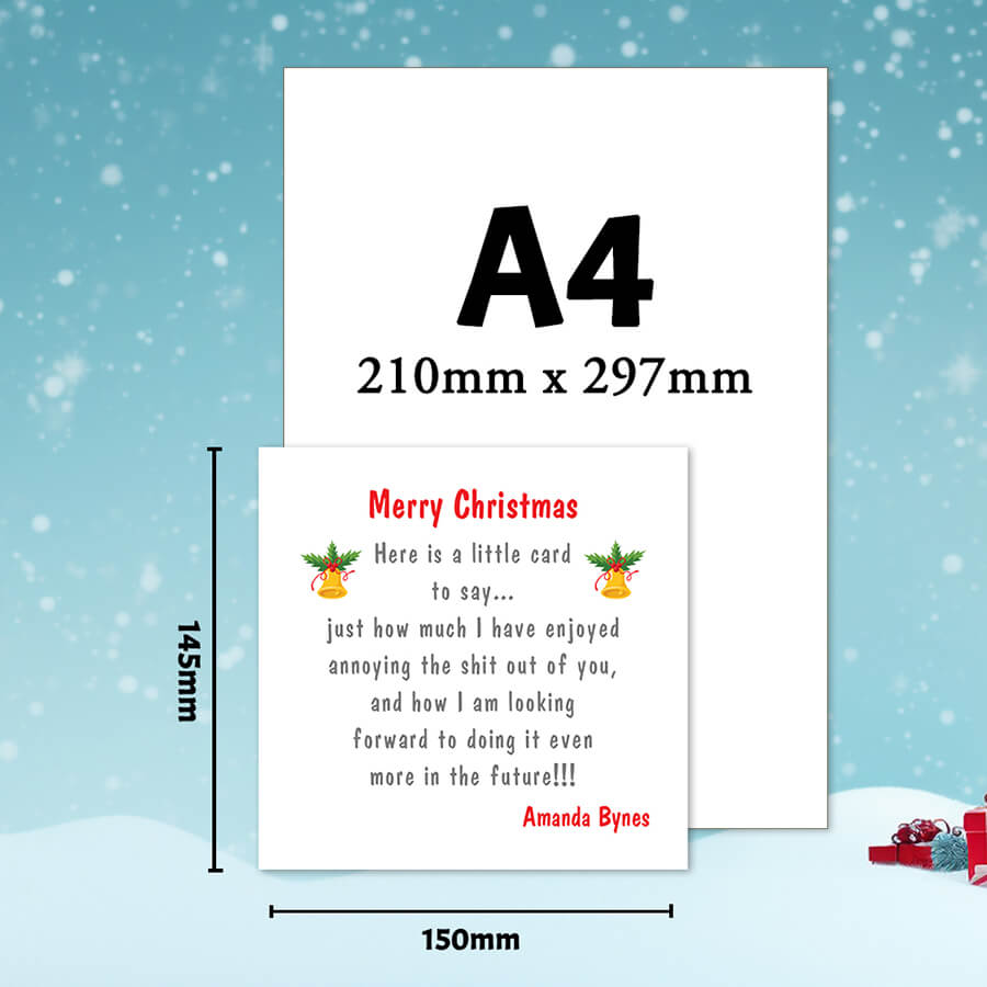 girlfriend xmas card