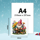 Gnome Christmas card set