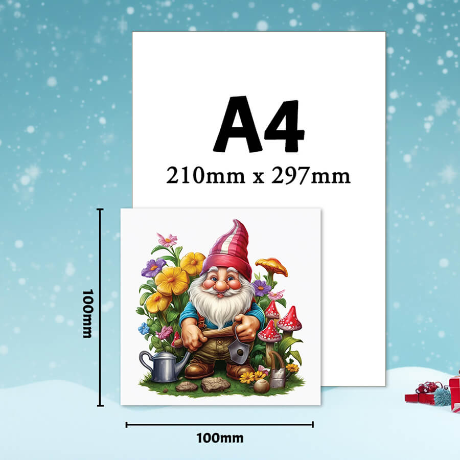 Gnome Christmas card set