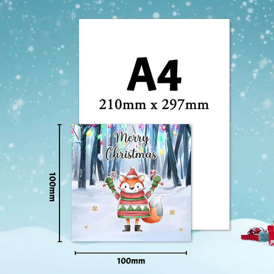 Multi-pack Christmas cards with cheerful holiday themes