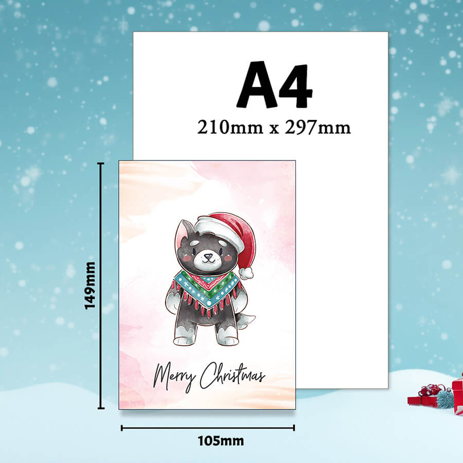 Animal-themed holiday cards