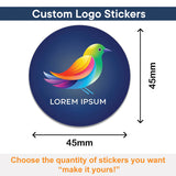 Personalised Logo Stickers - Round - Premium Paper