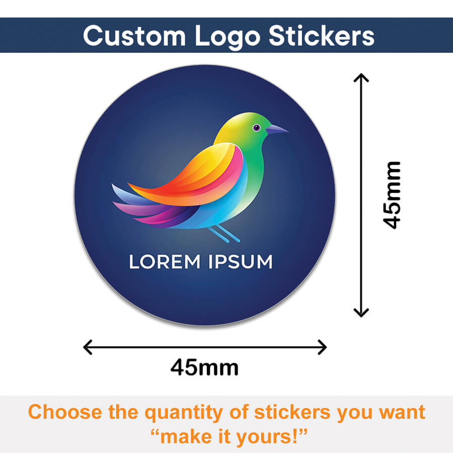 Personalised Logo Stickers - Round - Premium Paper