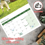 Funny animal wall calendar 2026 A3 for home office decor