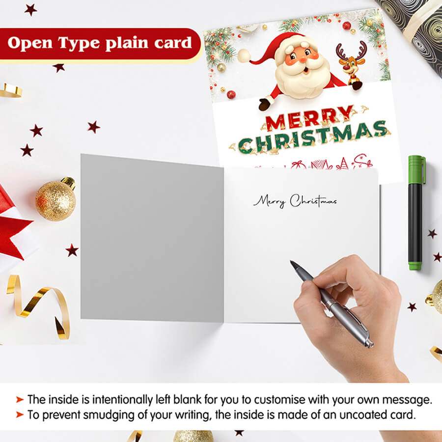 christmas card with envelopes