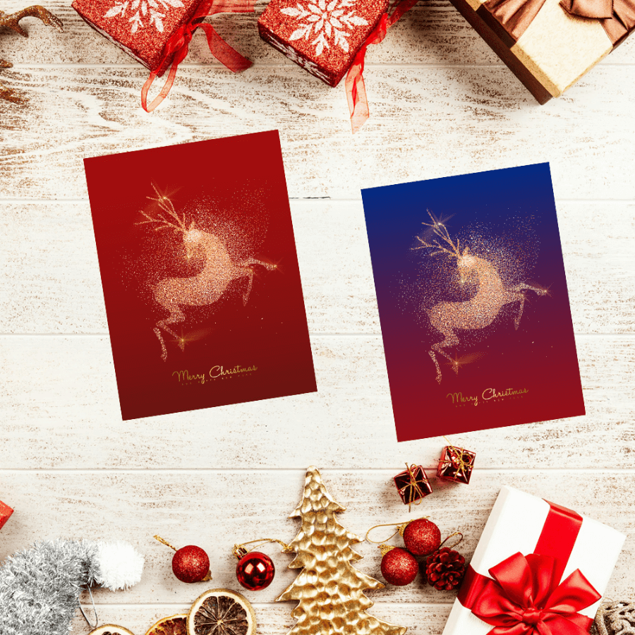 105x148mm Christmas Greeting Cards for Friends and Family