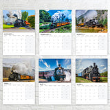 12-Month Steam Trains Calendar 2027