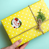 Merry Christmas round stickers