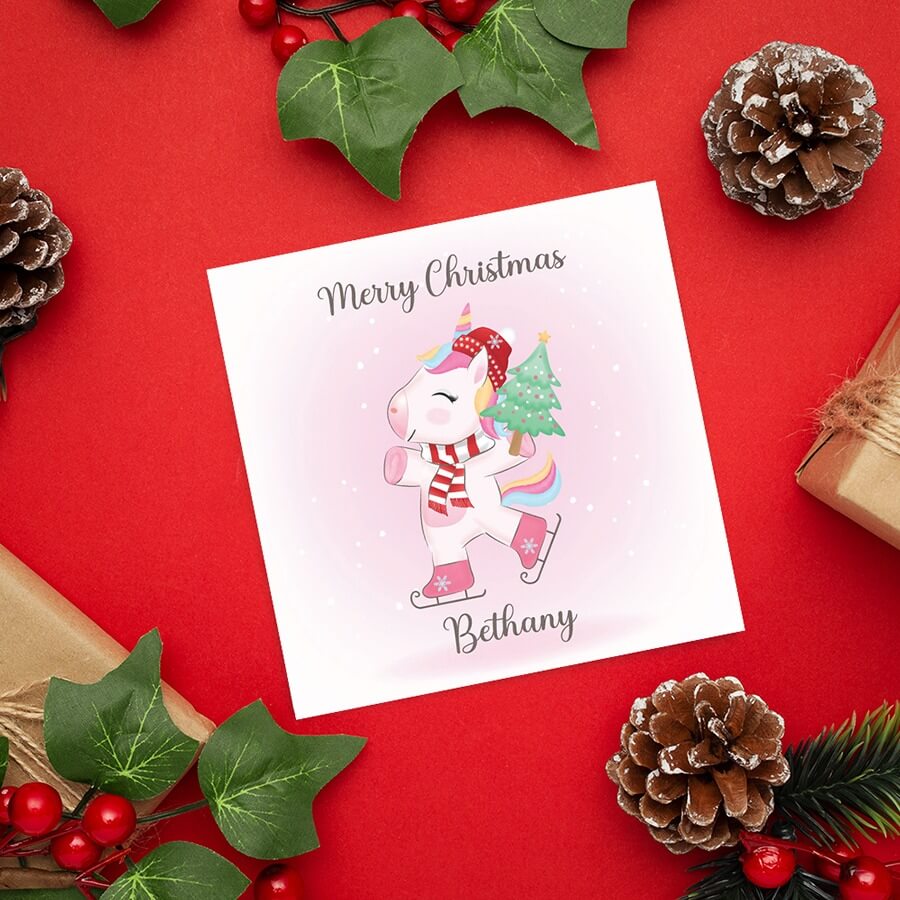 personalised card christmas