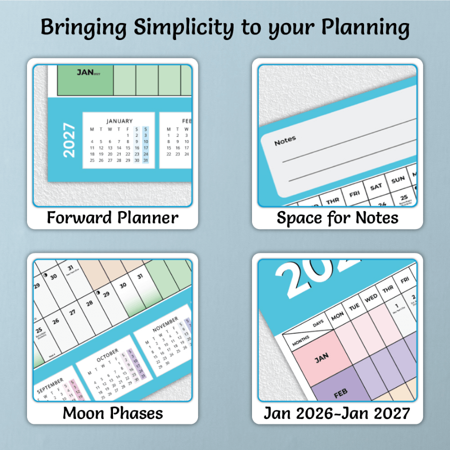 Year planner for home office