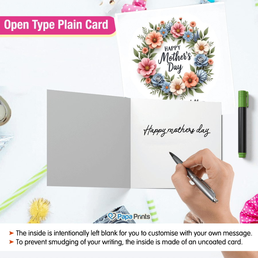blank inside Mother’s Day card